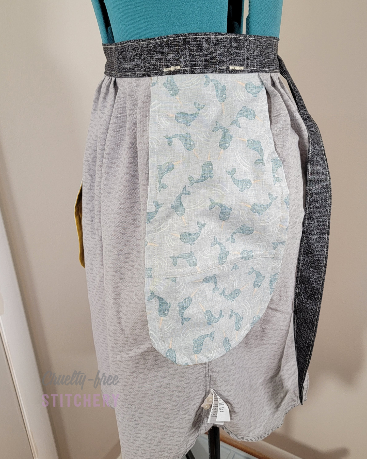 Sharks and Narwhals Half Apron (XS-M)