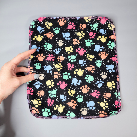 Paw Print Paint Splatter NonPaper Towels