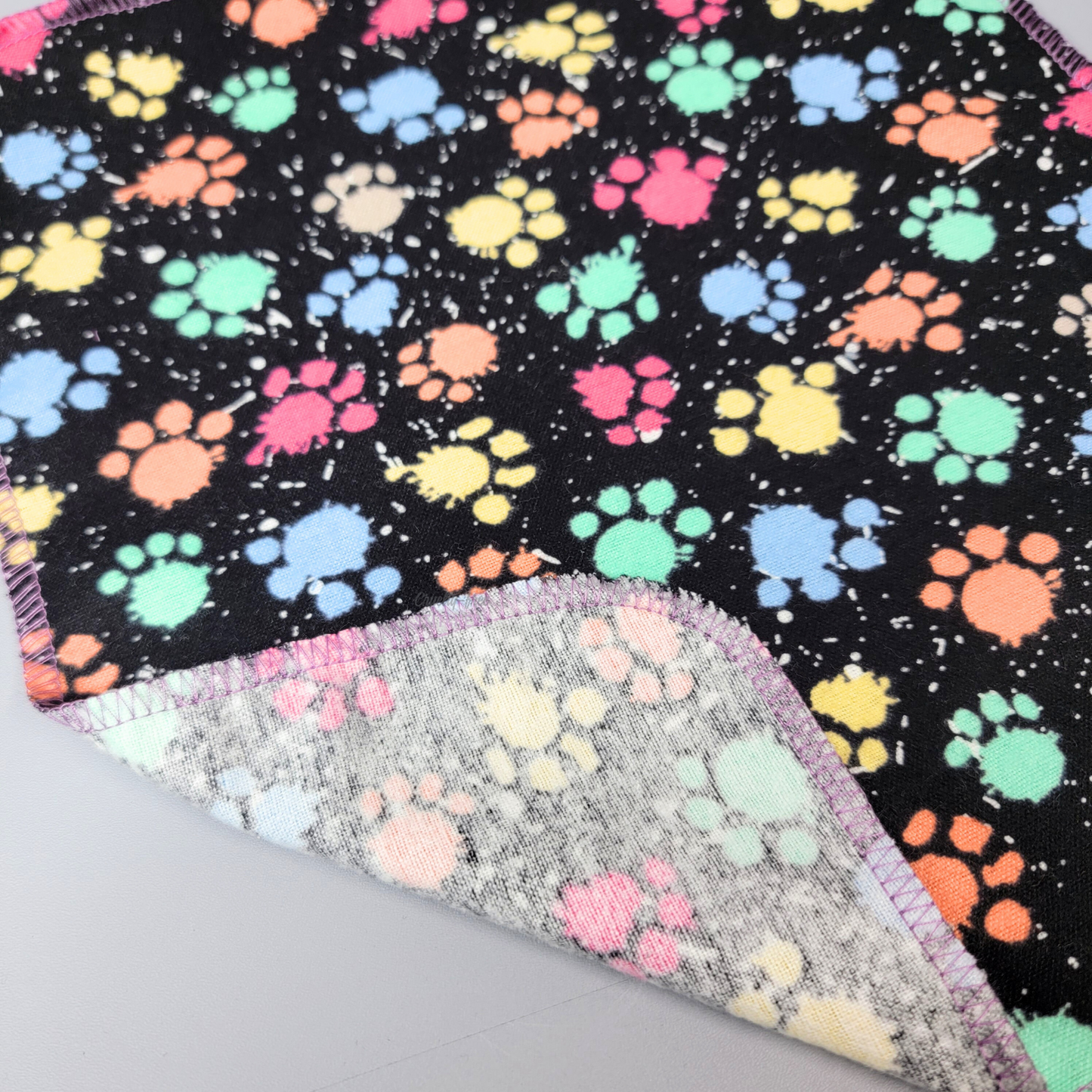Paw Print Paint Splatter NonPaper Towels