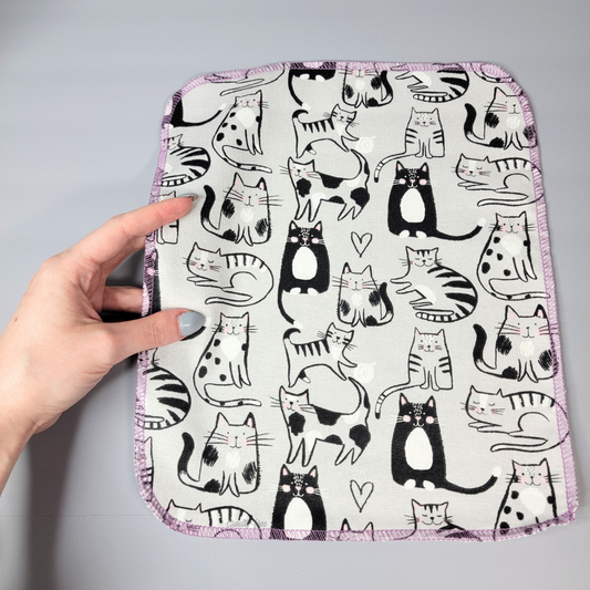 Gray Cats NonPaper Towels