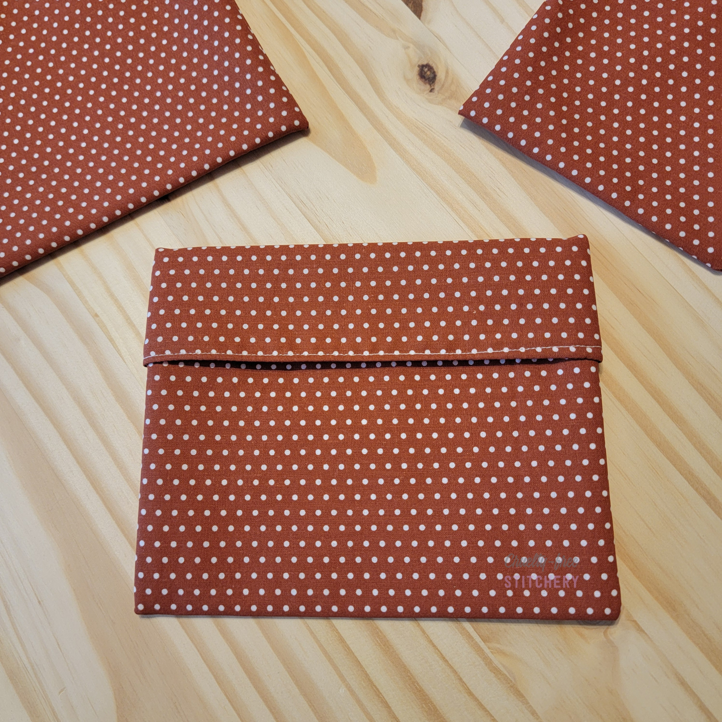 Copper Dots Foldover Snack Bag