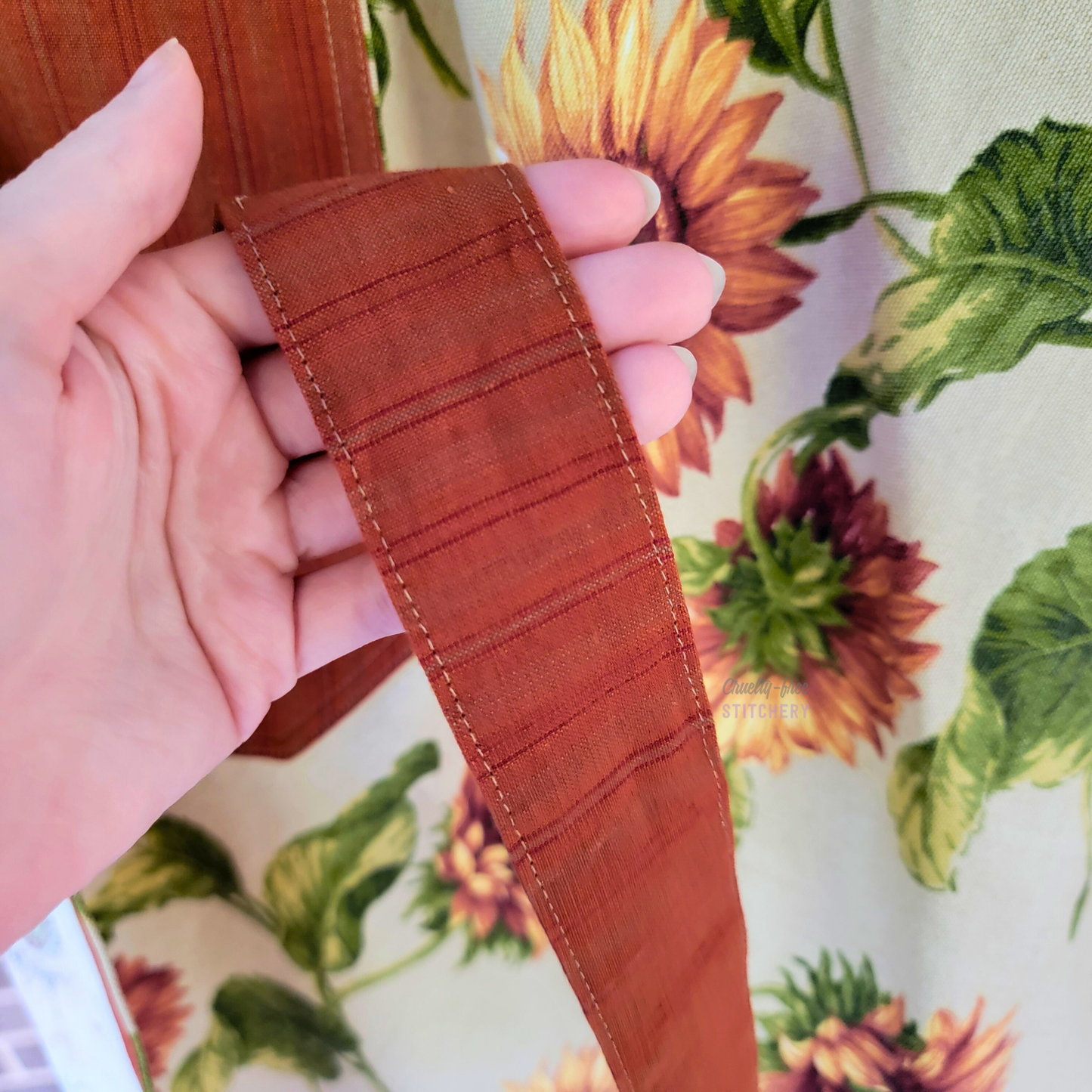 Sunflower Half Apron - Orange Ties (XS-M)