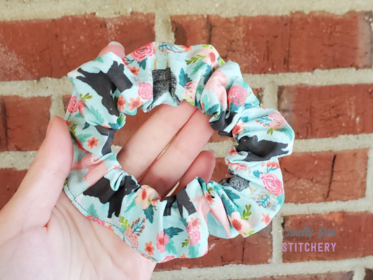 Farm and Flowers Biodegradable Scrunchie