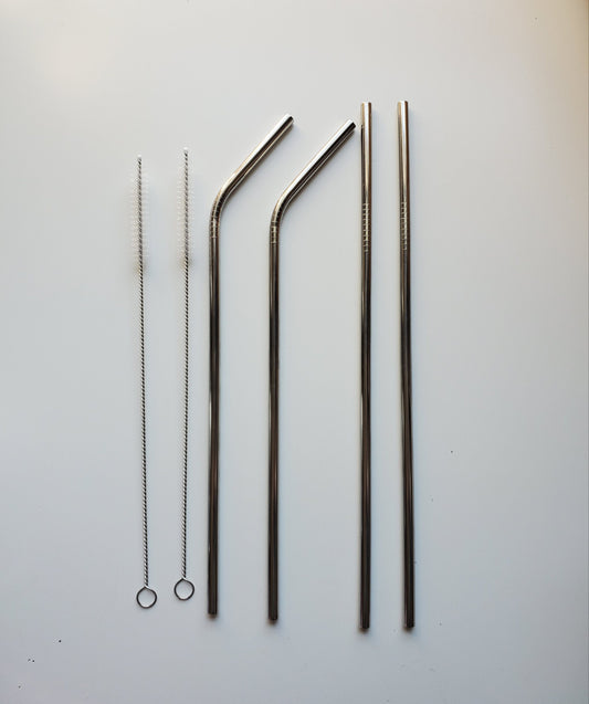 Stainless Steel Straws 10.5" - Individually or as Set