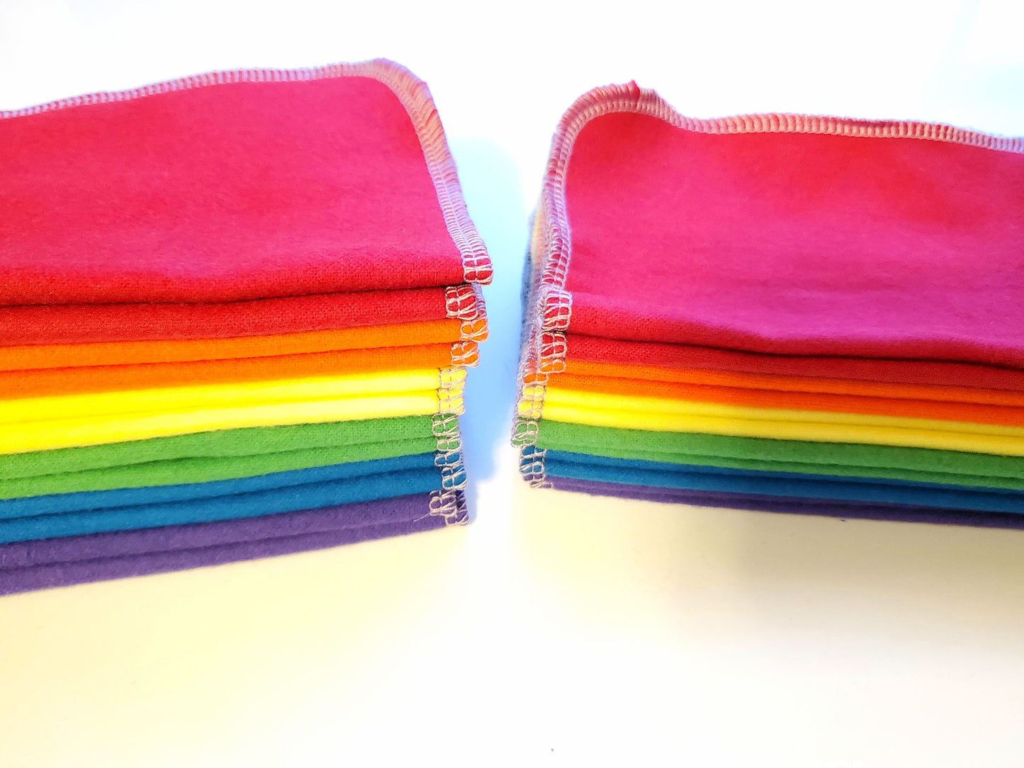 Rainbow Solid Cloth Wipes