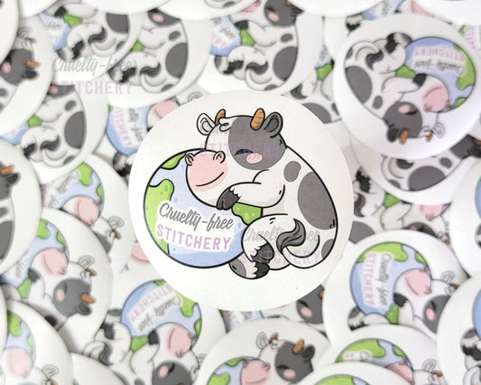 Cow and Earth Sticker