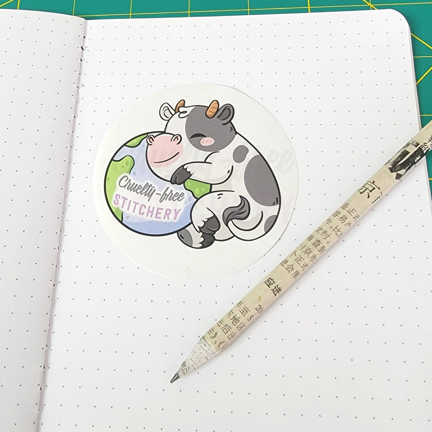 Cow and Earth Sticker