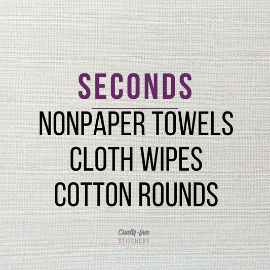 SECONDS - NonPaper Towels, Cotton Rounds, Cloth Wipes