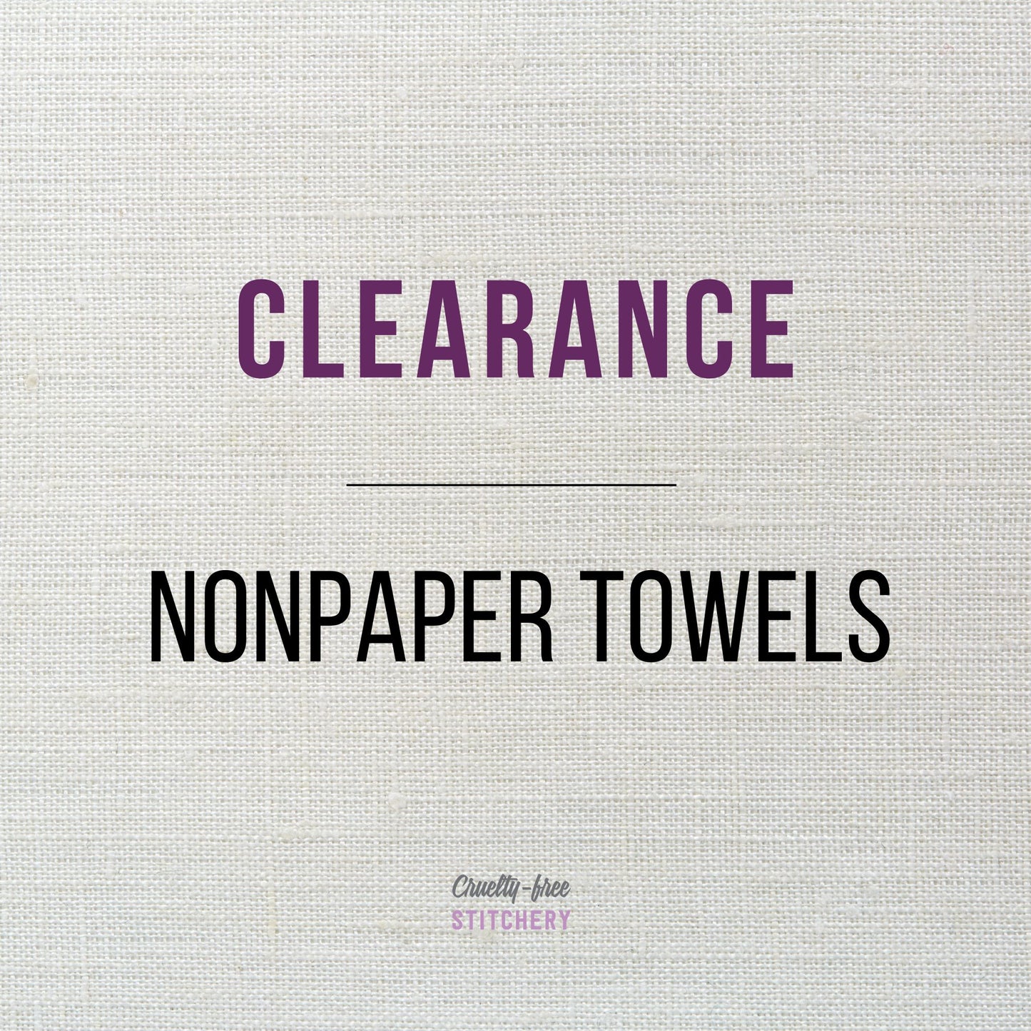 Clearance NonPaper Towels
