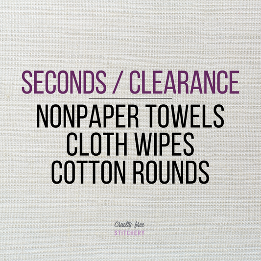 Seconds / clearance NonPaper Towels, Cloth Wipes, Cotton Rounds