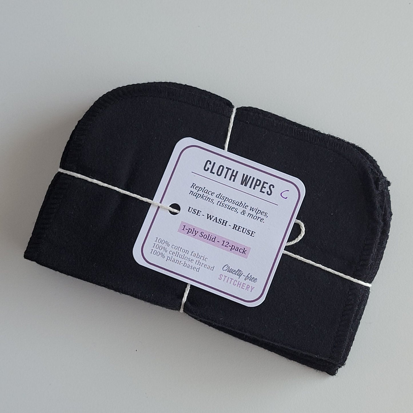 Solid Color Cloth Wipes (clearance, see details)