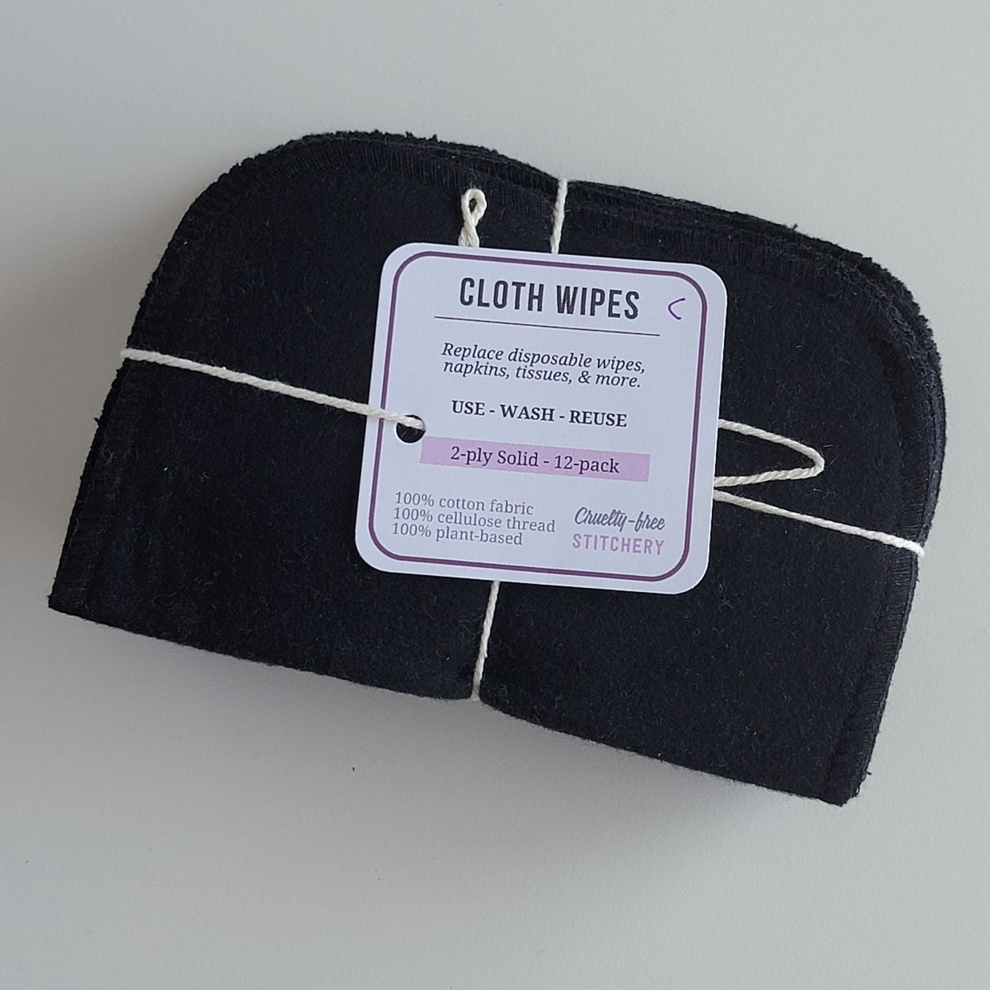 Solid Color Cloth Wipes (clearance, see details)