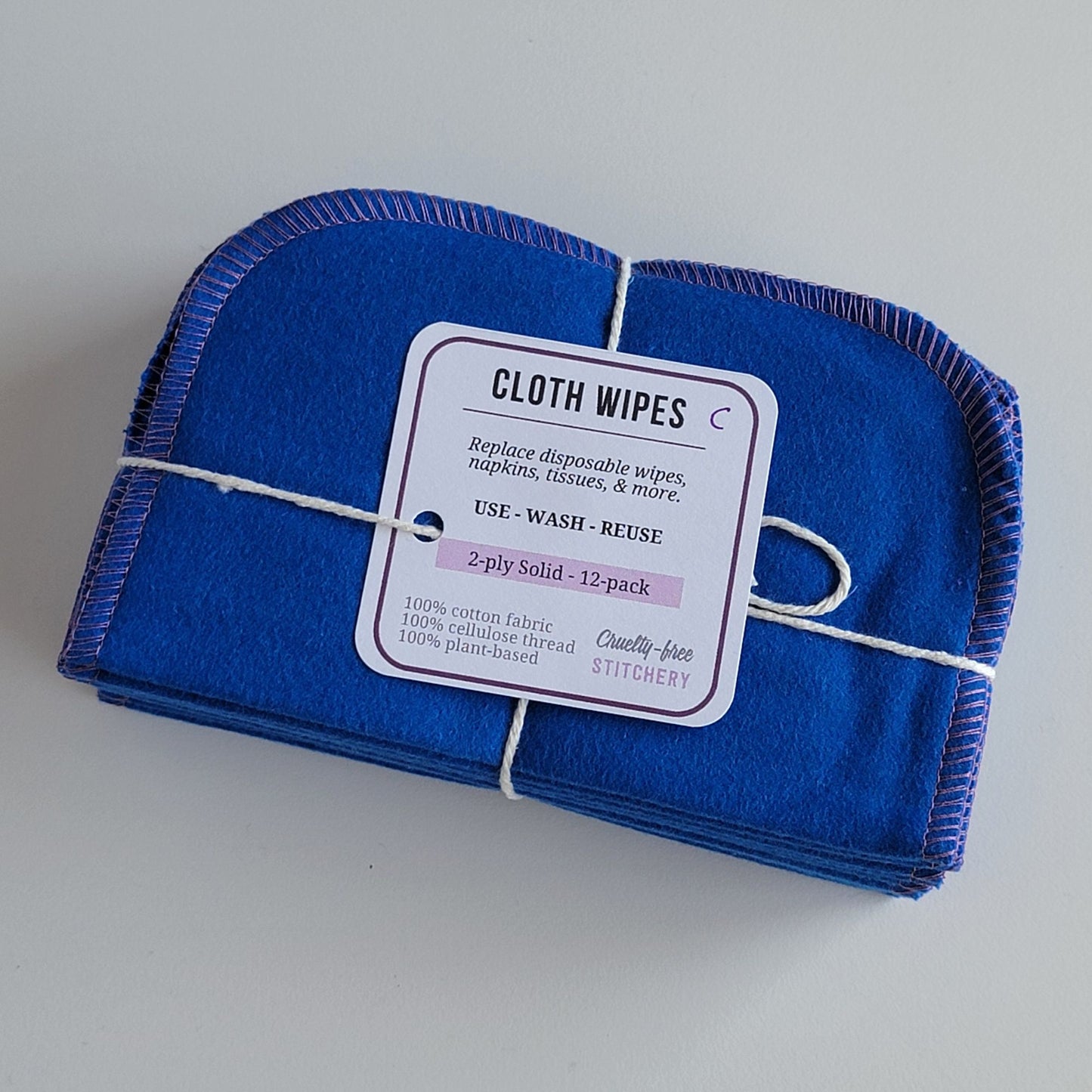 Solid Color Cloth Wipes (clearance, see details)