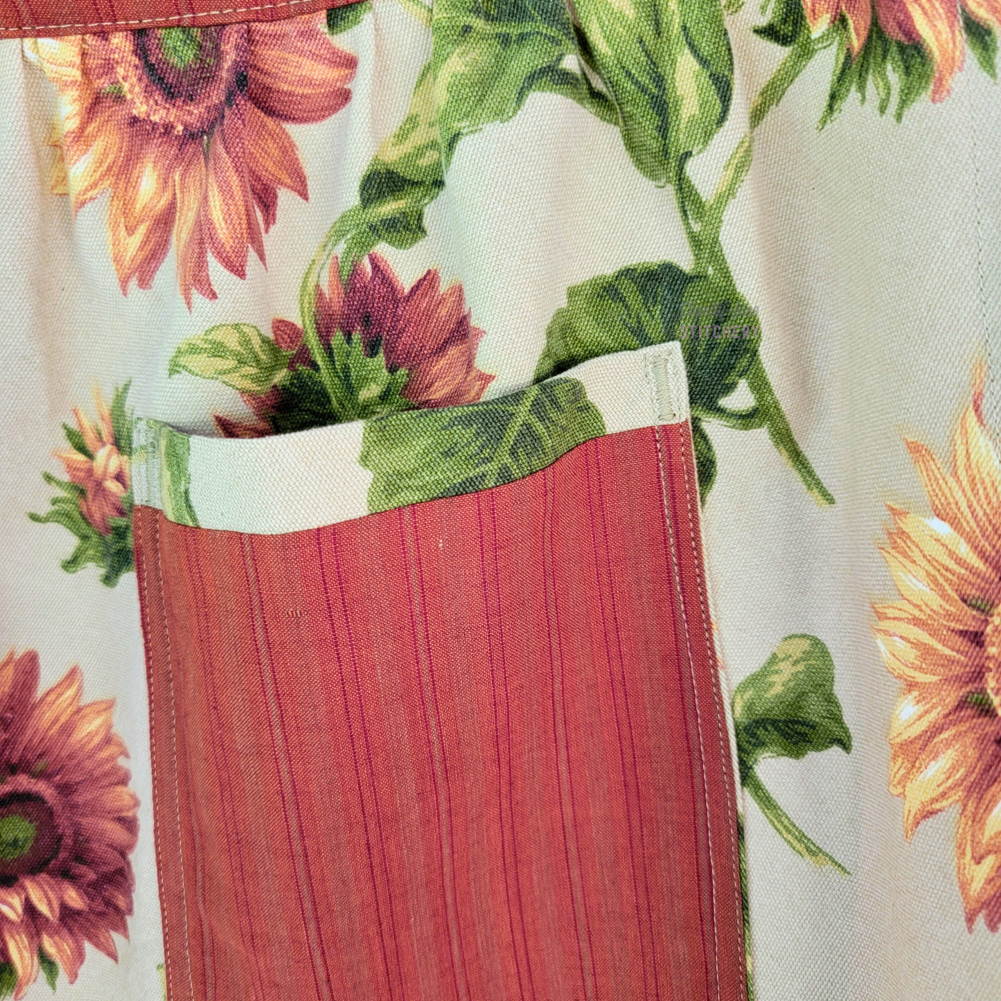 Sunflower Half Apron - Orange Ties (XS-M)