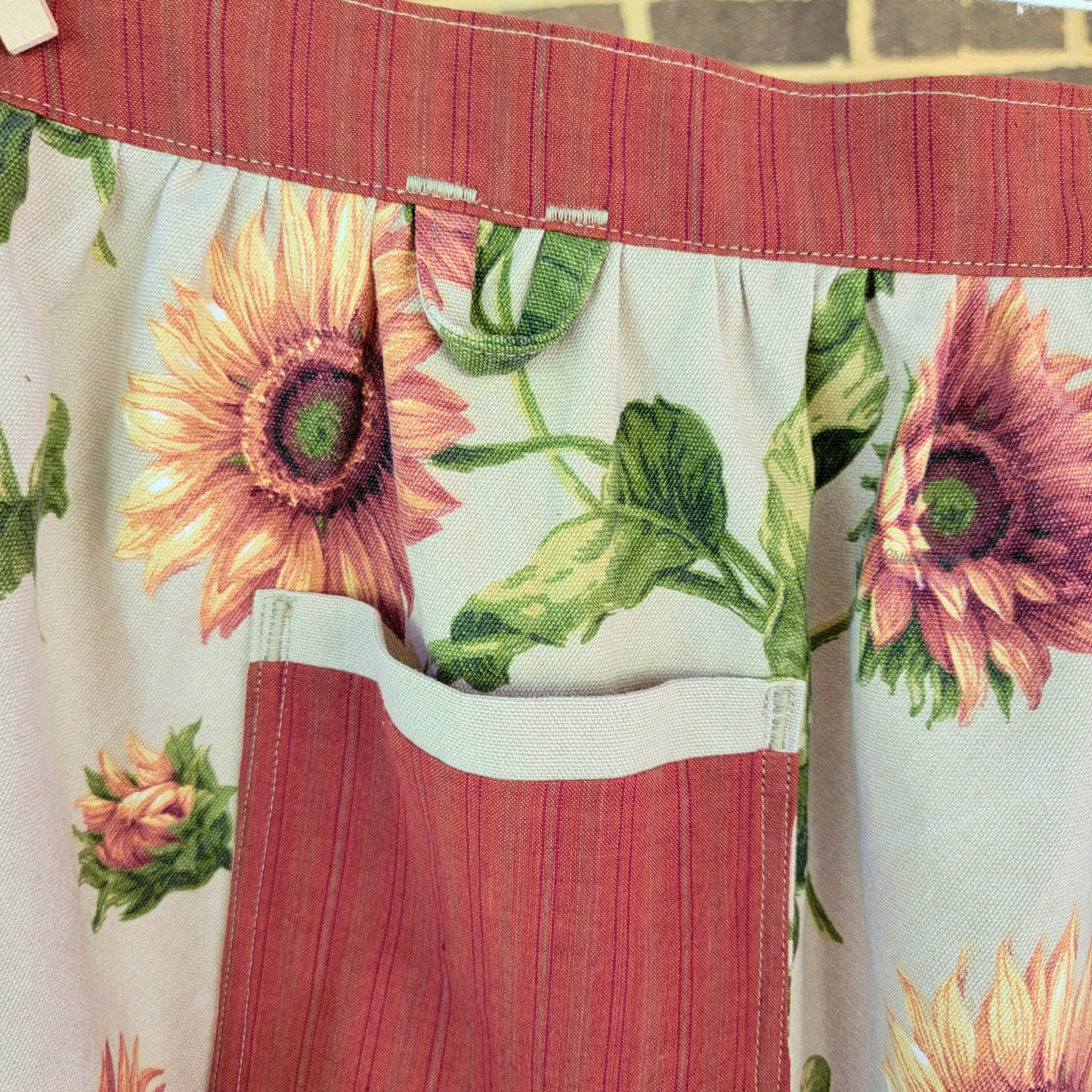 Sunflower Half Apron - Orange Ties (XS-M)