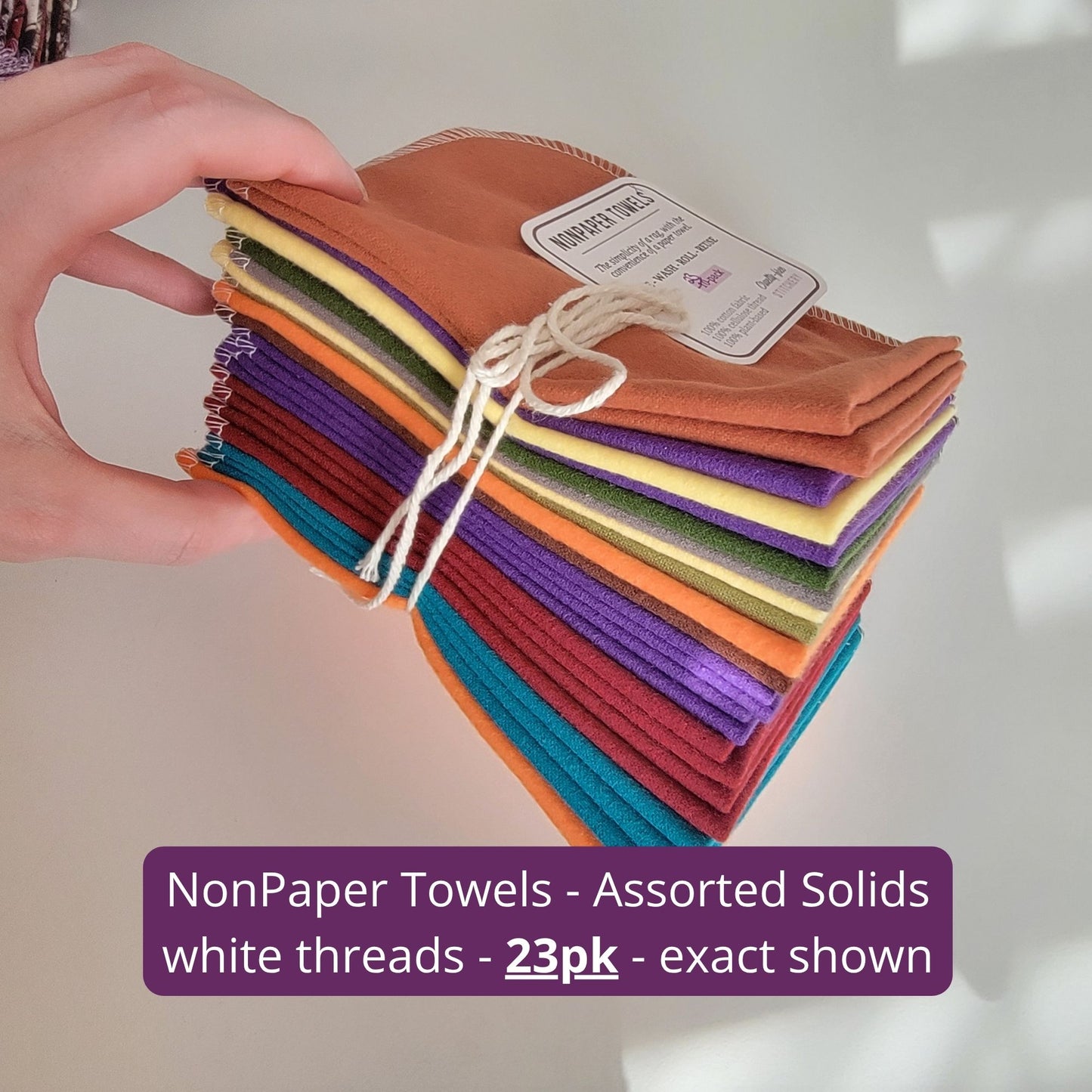 SECONDS - NonPaper Towels, Cotton Rounds, Cloth Wipes