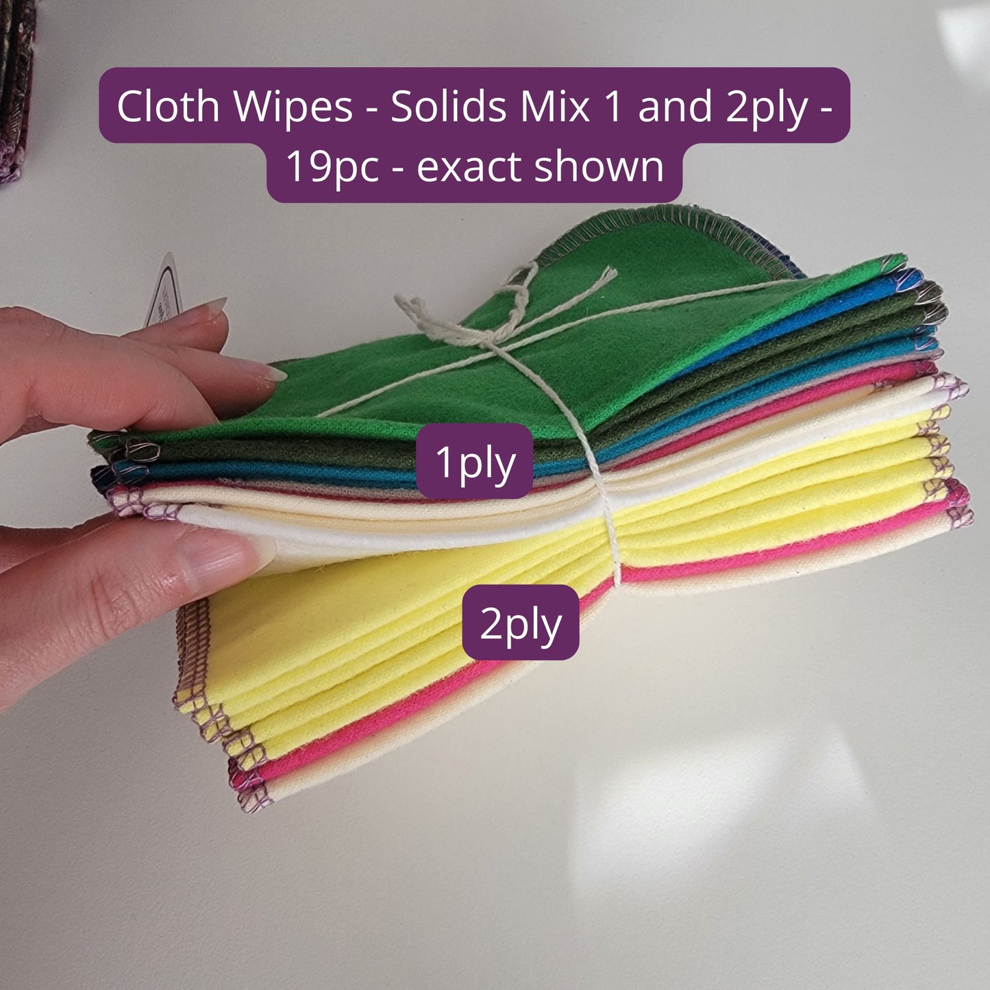 SECONDS - NonPaper Towels, Cotton Rounds, Cloth Wipes