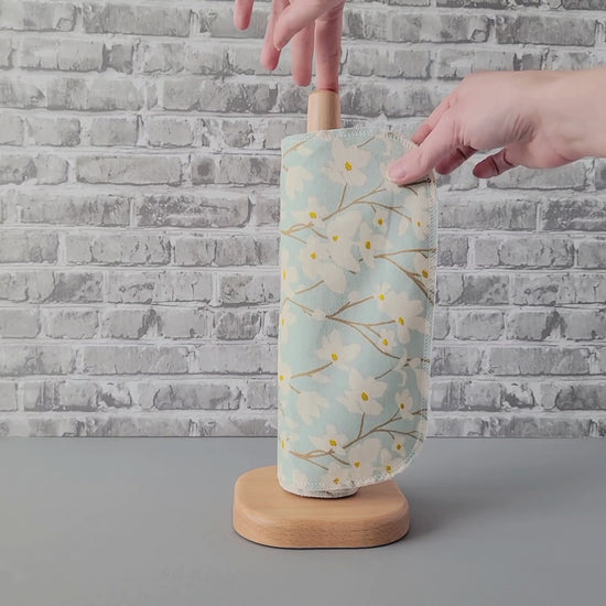 Unrolling a Dogwood Sky NonPaper Towel