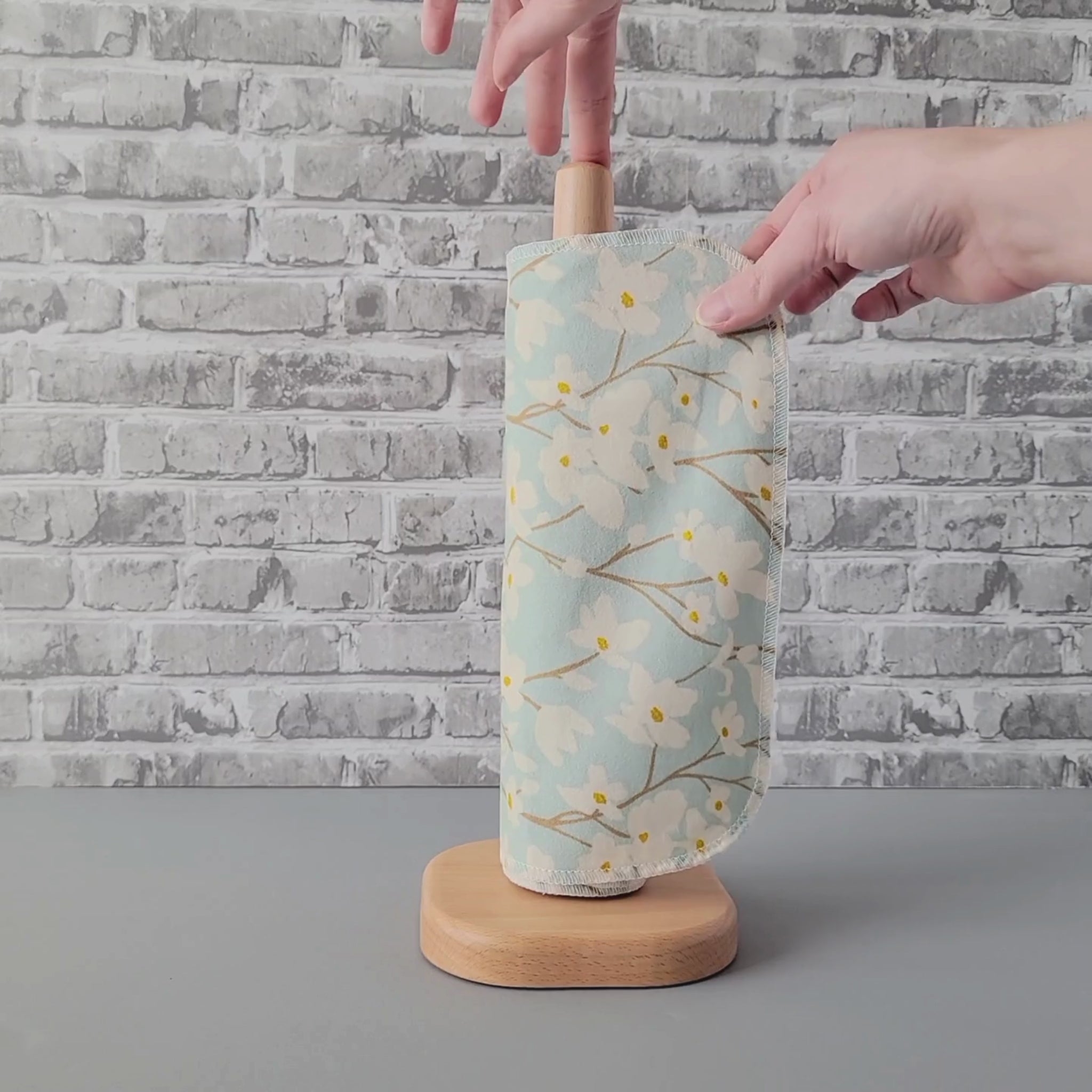 Unrolling a Dogwood Sky NonPaper Towel