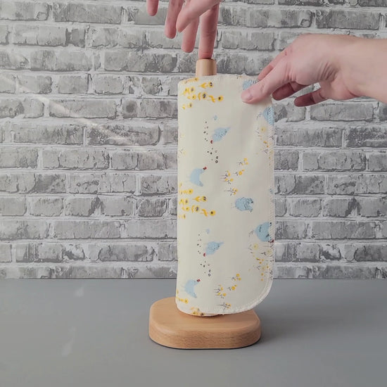Unrolling a Hens and Sunflowers NonPaper Towel